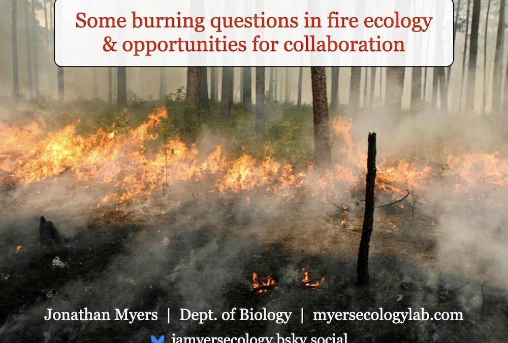 Jonathan presents at the Environmental Research Collaboration Series